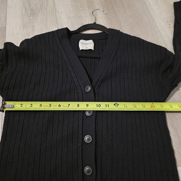 Abercrombie & Fitch Black Ribbed Cardigan - Picture 4 of 6